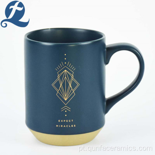 Caneca de cerâmica azul impressa personalizada Constellation Coffee Cup